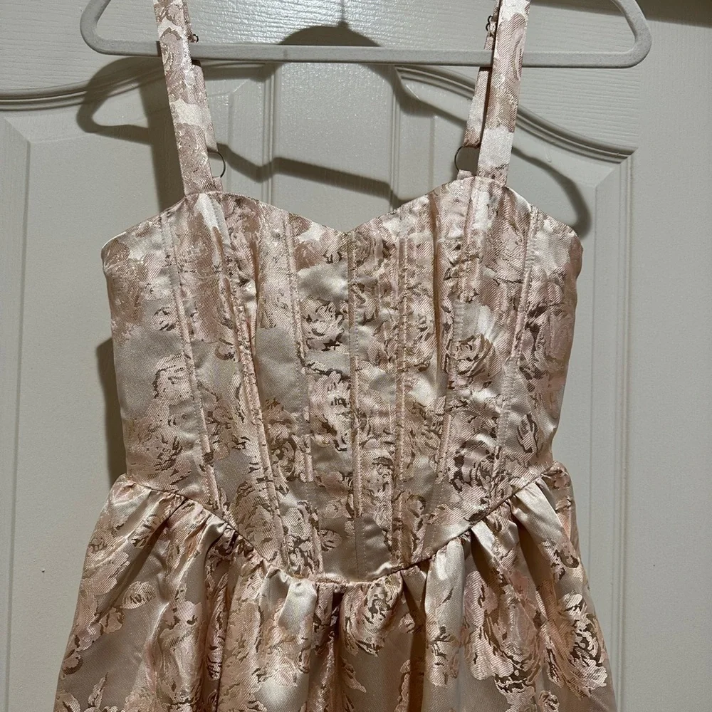If By Sea Anthropologie Sleeveless Floral Jacquard Maxi Dress size S - Picture 7 of 10